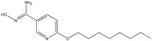 N'-hydroxy-6-(octyloxy)pyridine-3-carboximidamide Struktur