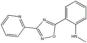 N-methyl-2-[3-(pyridin-2-yl)-1,2,4-oxadiazol-5-yl]aniline Struktur