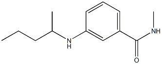 N-methyl-3-(pentan-2-ylamino)benzamide Struktur