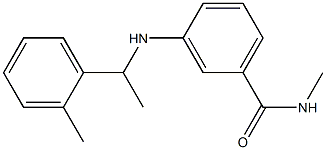 N-methyl-3-{[1-(2-methylphenyl)ethyl]amino}benzamide Struktur