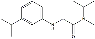 N-methyl-N-(propan-2-yl)-2-{[3-(propan-2-yl)phenyl]amino}acetamide Struktur