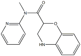 N-methyl-N-(pyridin-2-yl)-3,4-dihydro-2H-1,4-benzoxazine-2-carboxamide Struktur