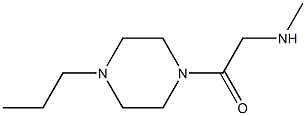 N-methyl-N-[2-oxo-2-(4-propylpiperazin-1-yl)ethyl]amine Struktur