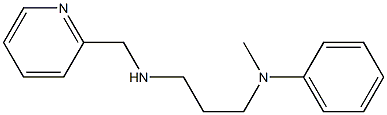 N-methyl-N-{3-[(pyridin-2-ylmethyl)amino]propyl}aniline Struktur