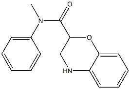 N-methyl-N-phenyl-3,4-dihydro-2H-1,4-benzoxazine-2-carboxamide Struktur