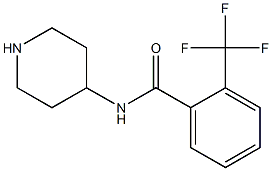 N-piperidin-4-yl-2-(trifluoromethyl)benzamide Struktur