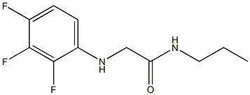 N-propyl-2-[(2,3,4-trifluorophenyl)amino]acetamide Struktur