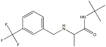 N-tert-butyl-2-({[3-(trifluoromethyl)phenyl]methyl}amino)propanamide Struktur