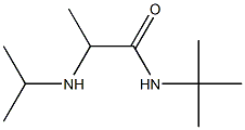 N-tert-butyl-2-(propan-2-ylamino)propanamide Struktur