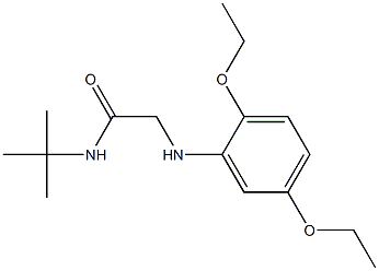 N-tert-butyl-2-[(2,5-diethoxyphenyl)amino]acetamide Struktur