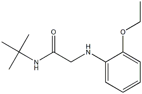 N-tert-butyl-2-[(2-ethoxyphenyl)amino]acetamide Struktur