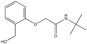 N-tert-butyl-2-[2-(hydroxymethyl)phenoxy]acetamide Struktur