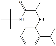 N-tert-butyl-2-{[2-(propan-2-yl)phenyl]amino}propanamide Struktur