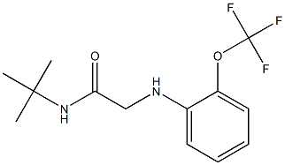 N-tert-butyl-2-{[2-(trifluoromethoxy)phenyl]amino}acetamide Struktur