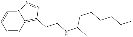 octan-2-yl(2-{[1,2,4]triazolo[3,4-a]pyridin-3-yl}ethyl)amine Struktur