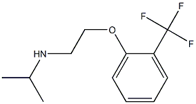 propan-2-yl({2-[2-(trifluoromethyl)phenoxy]ethyl})amine Struktur