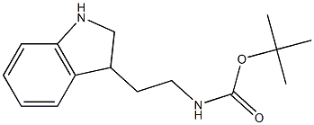 tert-butyl 2-(2,3-dihydro-1H-indol-3-yl)ethylcarbamate Struktur