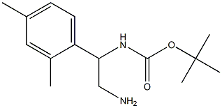 tert-butyl 2-amino-1-(2,4-dimethylphenyl)ethylcarbamate Struktur