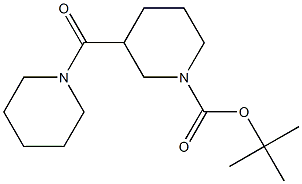 tert-butyl 3-(piperidin-1-ylcarbonyl)piperidine-1-carboxylate Struktur