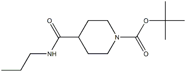 tert-butyl 4-[(propylamino)carbonyl]piperidine-1-carboxylate Struktur