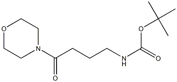 tert-butyl 4-morpholin-4-yl-4-oxobutylcarbamate Struktur