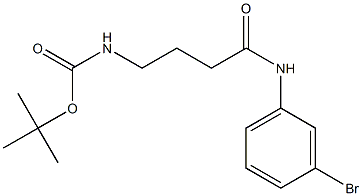 tert-butyl N-{3-[(3-bromophenyl)carbamoyl]propyl}carbamate Struktur