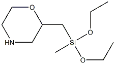 Methyldiethoxysilylmethylmorpholine Struktur