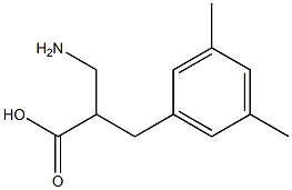 2-Aminomethyl-3-(3,5-dimethylphenyl)propionic acid Struktur