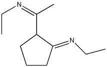 Ethanamine,  N-[1-[2-(ethylimino)cyclopentyl]ethylidene]- Struktur