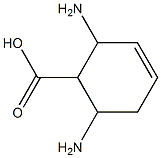 3-Cyclohexene-1-carboxylic  acid,  2,6-diamino- Struktur