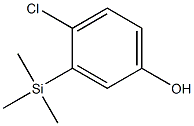 Phenol,  4-chloro-3-(trimethylsilyl)- Struktur