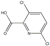 3,6-dichloropyridine-2-carboxylic acid Struktur