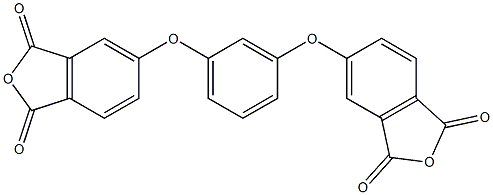 5-[3-(1,3-dioxoisobenzofuran-5-yl)oxyphenoxy]isobenzofuran-1,3-dione Struktur