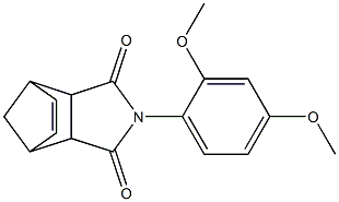 4-(2,4-dimethoxyphenyl)-4-azatricyclo[5.2.1.0~2,6~]dec-8-ene-3,5-dione Struktur