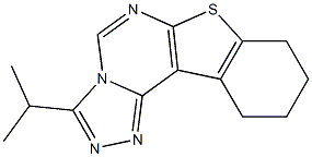 3-isopropyl-8,9,10,11-tetrahydro[1]benzothieno[3,2-e][1,2,4]triazolo[4,3-c]pyrimidine Struktur