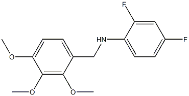 N-(2,4-difluorophenyl)-N-(2,3,4-trimethoxybenzyl)amine Struktur