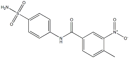 N-[4-(aminosulfonyl)phenyl]-3-nitro-4-methylbenzamide Struktur