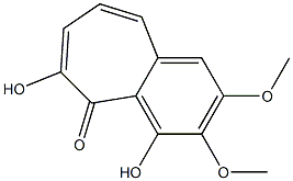 4,6-dihydroxy-2,3-dimethoxy-5H-benzo[a]cyclohepten-5-one Struktur