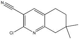 2-chloro-7,7-dimethyl-5,6,7,8-tetrahydroquinoline-3-carbonitrile Struktur