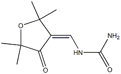 N-[(2,2,5,5-tetramethyl-4-oxodihydro-3(2H)-furanylidene)methyl]urea Struktur