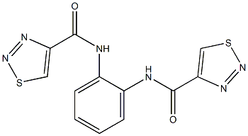 N-{2-[(1,2,3-thiadiazol-4-ylcarbonyl)amino]phenyl}-1,2,3-thiadiazole-4-carboxamide Struktur