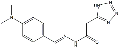 N'-[4-(dimethylamino)benzylidene]-2-(1H-tetraazol-5-yl)acetohydrazide Struktur