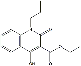 ethyl 4-hydroxy-2-oxo-1-propyl-1,2-dihydro-3-quinolinecarboxylate Struktur