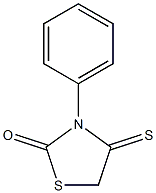 3-phenyl-4-thioxo-1,3-thiazolidin-2-one Struktur