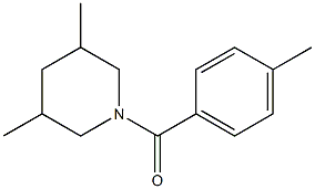 3,5-dimethyl-1-[(4-methylphenyl)carbonyl]piperidine Struktur