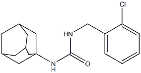 N-(1-adamantyl)-N'-(2-chlorobenzyl)urea Struktur