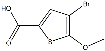 4-bromo-5-methoxy-2-thiophenecarboxylic acid Struktur