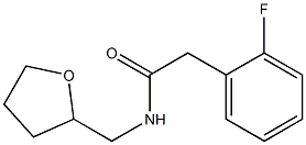 2-(2-fluorophenyl)-N-(tetrahydro-2-furanylmethyl)acetamide Struktur