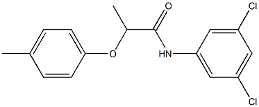 N-(3,5-dichlorophenyl)-2-(4-methylphenoxy)propanamide Struktur