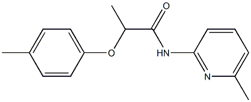 2-(4-methylphenoxy)-N-(6-methyl-2-pyridinyl)propanamide Struktur